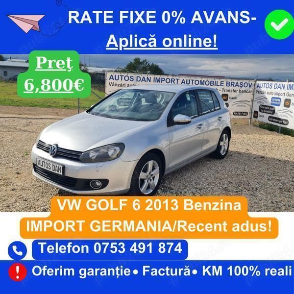Utilizat 2013 VW Golf VI Hatchback | 6.799 EUR - Imagine 1/4