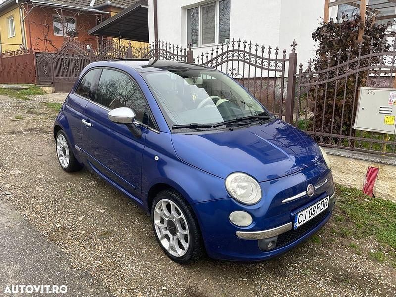 Culoarealbastru Utilizat 2010 Fiat 500 Lounge Hatchback | 5.800 EUR (Scump) - Imagine 1/4