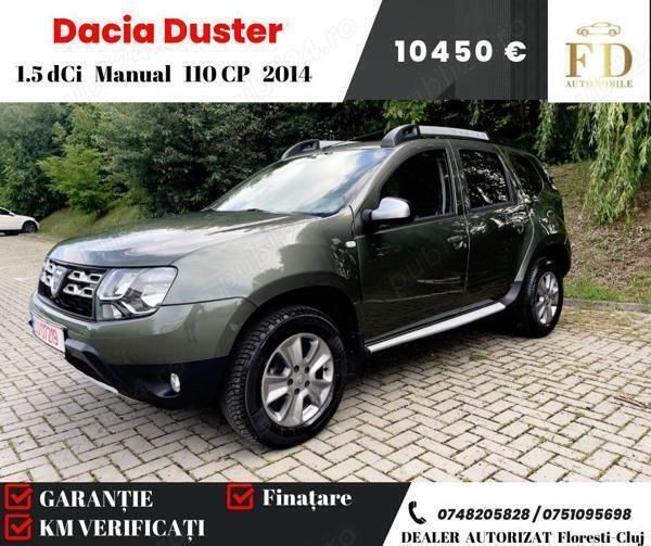 Verde Utilizat 2014 Dacia Duster Prestige SUV | 10.450 EUR (Puțin scump) - Imagine 1/4