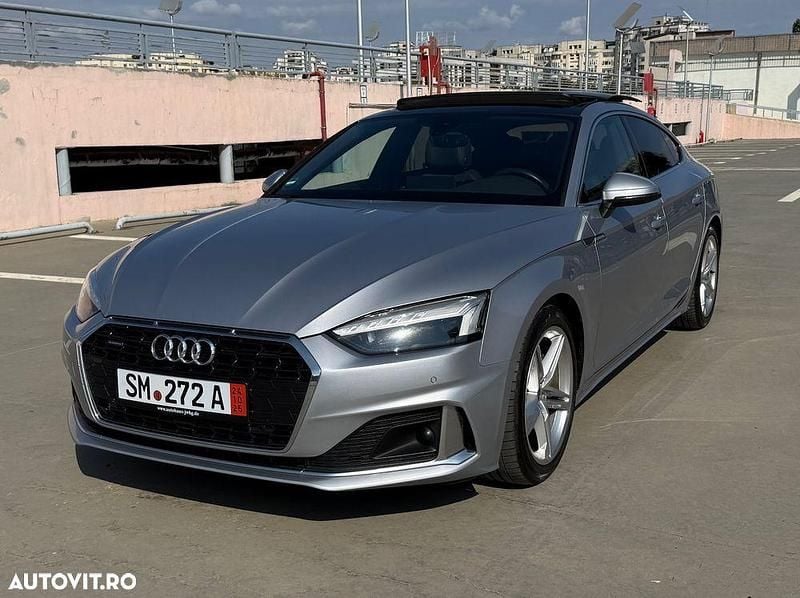 Culoareargint Utilizat 2021 Audi A5 Sportback S-Line Berlinǎ | 28.500 EUR (Preț bun) - Imagine 1/4