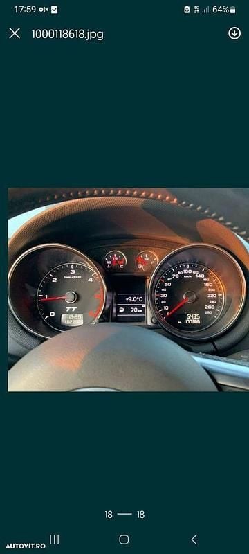 Second-hand Audi TT S-Line 170 CP (125 kW) 2010 Culoarealb Coupe