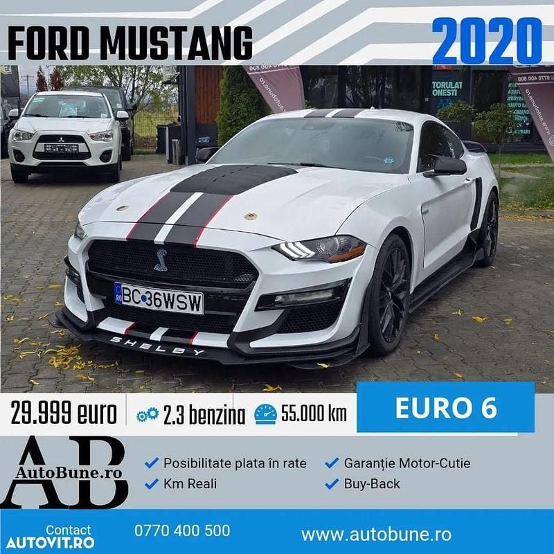 Culoarealb Utilizat 2020 Ford Mustang Coupe | 29.999 EUR (Super Preț) - Imagine 1/4