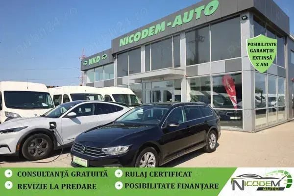Negru Utilizat 2022 VW Passat Comfortline Break | 16.258 EUR (Preț bun) - Imagine 1/4