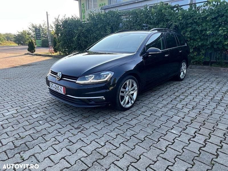 Negru Utilizat 2018 VW Golf VII Highline Break | 12.500 EUR (Preț OK) - Imagine 1/4
