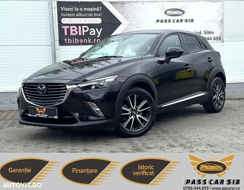 Negru Utilizat 2016 Mazda CX-3 Exclusive-Line SUV | 11.390 EUR (Preț bun) - Imagine 1/4