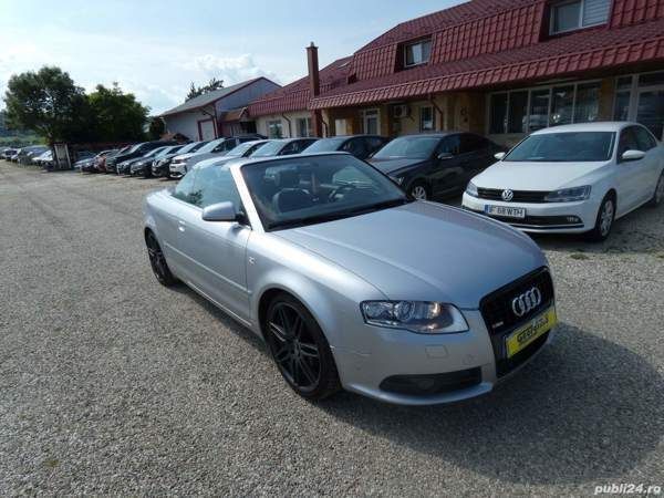 Gri Utilizat 2009 Audi A4 Cabriolet S-Line Cabrio | 9.500 EUR - Imagine 1/4