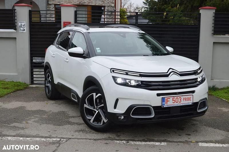 Culoarealb Utilizat 2019 Citroën C5 Aircross PureTech SUV | 16.850 EUR (Preț bun) - Imagine 1/4