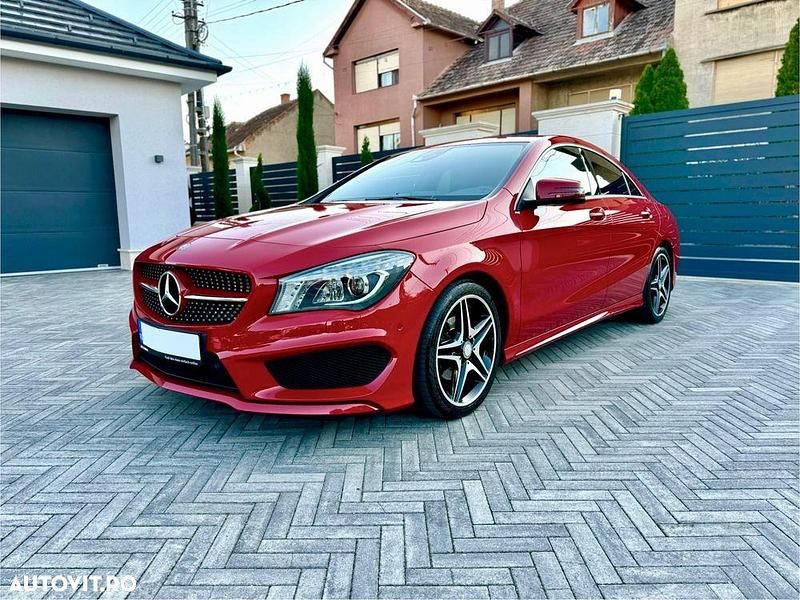 Rosu Utilizat 2014 Mercedes CLA200 AMG line Coupe | 18.000 EUR (Scump) - Imagine 1/4