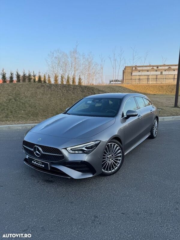 Gri Utilizat 2023 Mercedes CLA200 Shooting Brake AMG line Break | 34.500 EUR (Scump) - Imagine 1/4