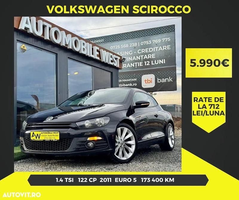 Culoarenegru Utilizat 2011 VW Scirocco Edition Coupe | 5.990 EUR (Preț bun) - Imagine 1/4