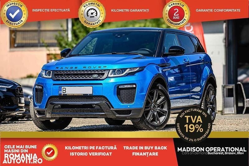 Culoarealbastru Utilizat 2018 Land Rover Range Rover evoque SUV | 20.950 EUR (Preț OK) - Imagine 1/4