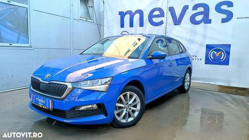 Culoarealbastru Utilizat 2021 Skoda Scala Ambition Hatchback | 9.939 EUR (Preț OK) - Imagine 1/4