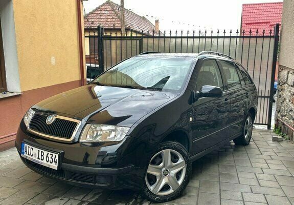 Second-hand Skoda Fabia 75 CP (55 kW) 2004 Negru Hatchback