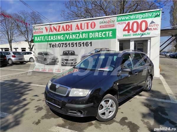 Second-hand Skoda Fabia 80 CP (58 kW) 2008 Negru Hatchback