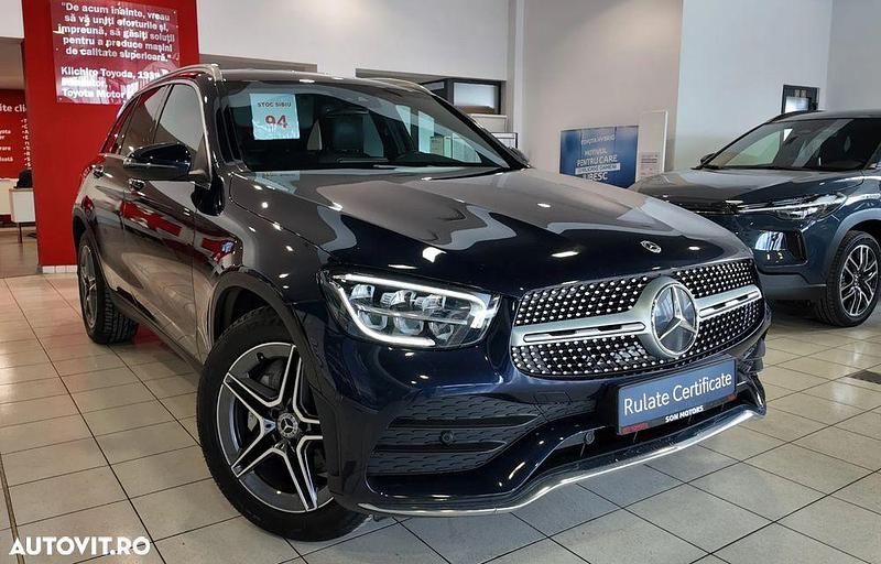 Culoarealbastru Utilizat 2022 Mercedes GLC200 AMG line SUV | 34.900 EUR (Preț OK) - Imagine 1/4