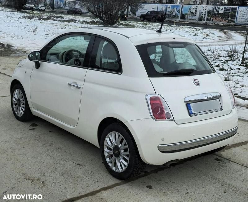 Second-hand Fiat 500 Lounge 69 CP (50 kW) 2015 Culoarealb Hatchback