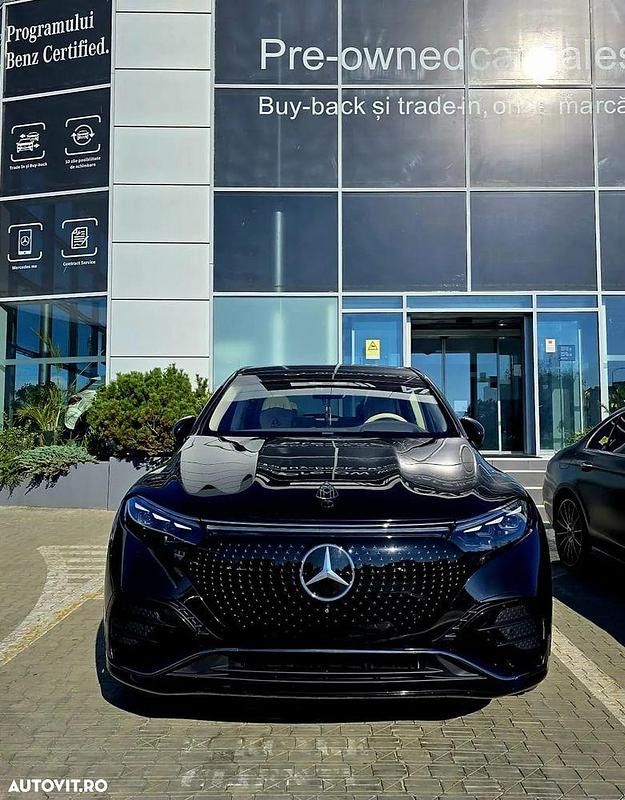 Culoarenegru Utilizat 2023 Mercedes EQS450+ AMG line SUV | 97.000 EUR (Scump) - Imagine 1/4