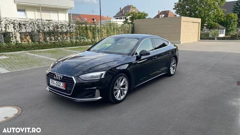 Negru Utilizat 2020 Audi A5 Sportback Advanced Berlinǎ | 29.000 EUR (Puțin scump) - Imagine 1/4