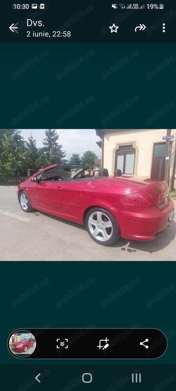 Utilizat 2004 Peugeot 307 Cabrio | 2.599 EUR - Imagine 1/4