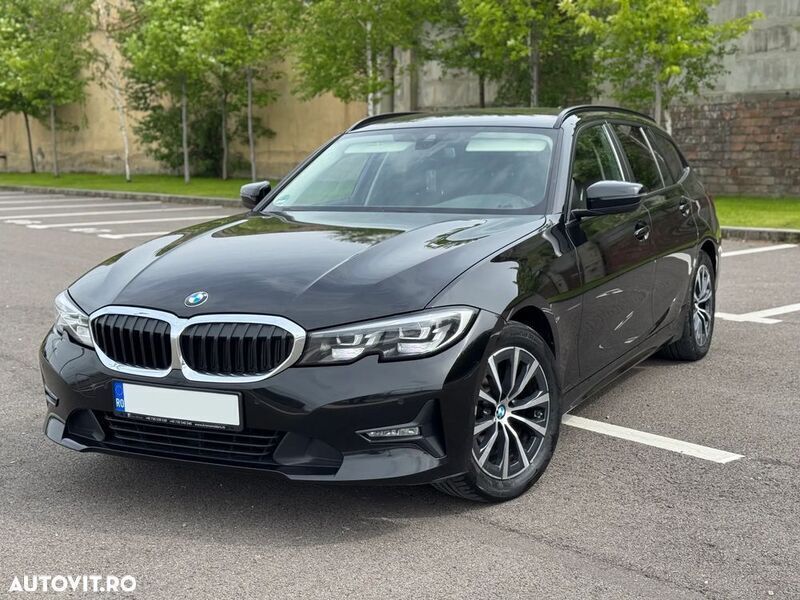 Negru Utilizat 2021 BMW 318 Sport Line Break | 20.449 EUR (Preț OK) - Imagine 1/4