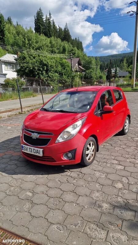 Rosu Utilizat 2010 Chevrolet Spark Hatchback | 3.200 EUR (Preț OK) - Imagine 1/4