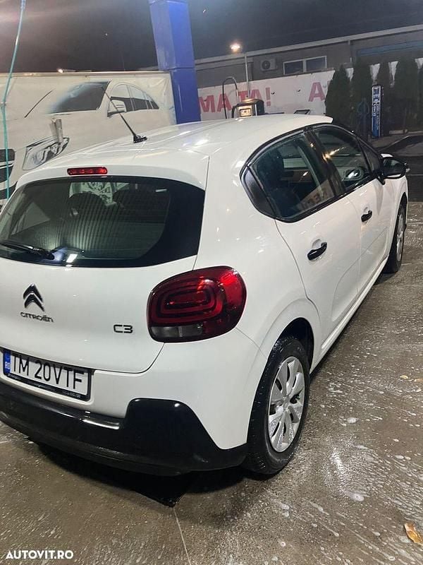 Second-hand Citroën C3 Live 82 CP (60 kW) 2018 Culoarealb Hatchback