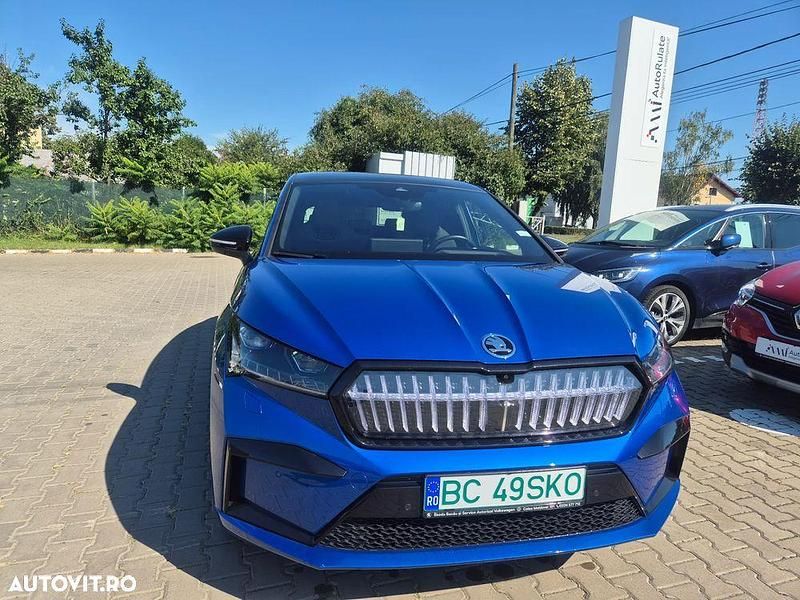 Culoarealbastru Utilizat 2024 Skoda Enyaq iV SportLine SUV | 55.000 EUR - Imagine 1/4