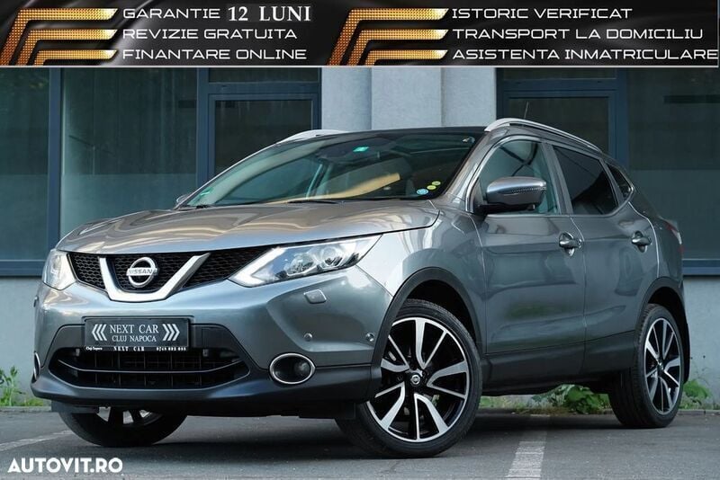 Gri Utilizat 2017 Nissan Qashqai Tekna+ SUV | 10.650 EUR (Super Preț) - Imagine 1/4