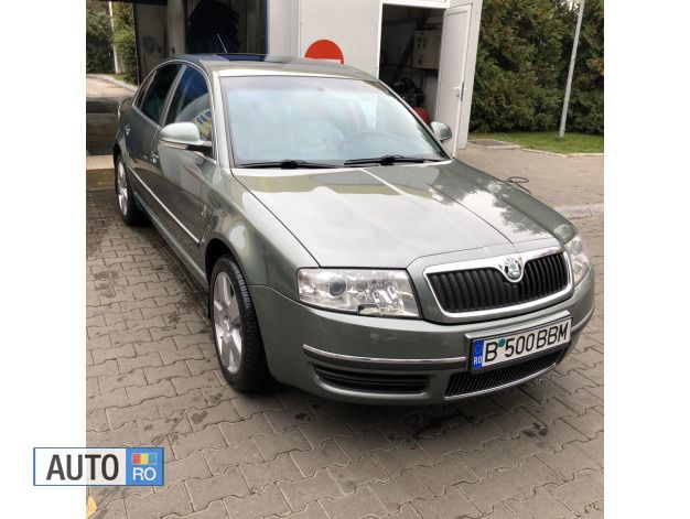 Second-hand Skoda Superb 163 CP (119 kW) 2007 Verde Berlinǎ