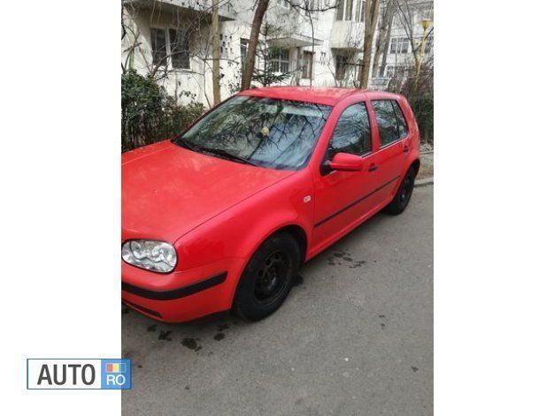 Rosu Utilizat 2000 VW Golf IV Hatchback | 1.350 EUR (Puțin scump) - Imagine 1/4