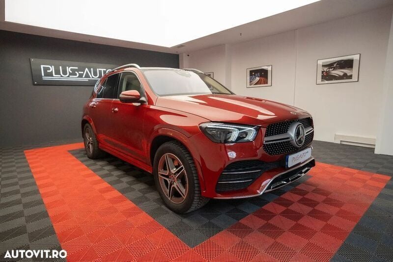 Rosu Utilizat 2021 Mercedes GLE350 AMG line SUV | 62.500 EUR (Preț OK) - Imagine 1/4