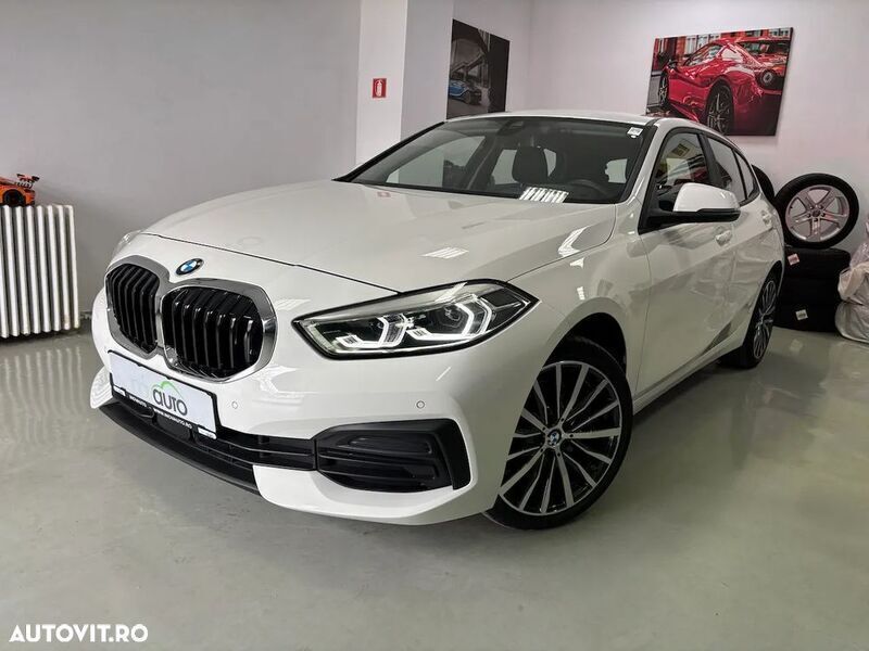 Alb Utilizat 2021 BMW 118 Sport Line Hatchback | 21.990 EUR (Preț bun) - Imagine 1/4