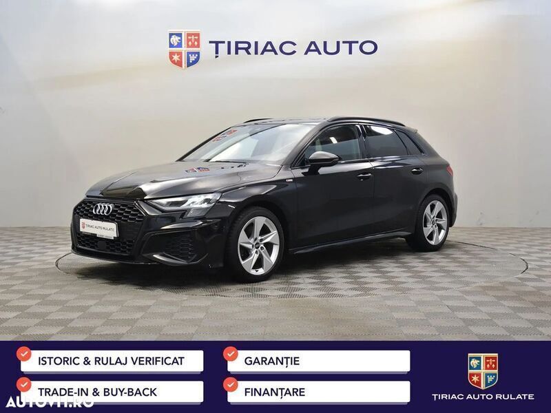 Negru Utilizat 2021 Audi A3 S-Line Berlinǎ | 25.000 EUR - Imagine 1/4