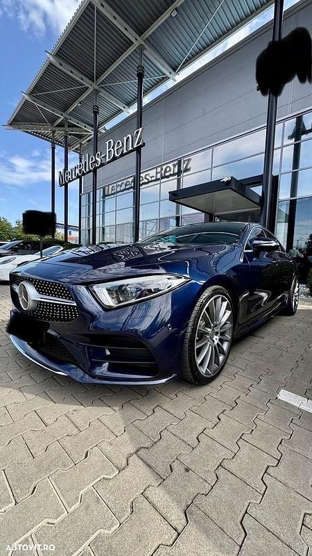 Culoarealbastru Utilizat 2020 Mercedes CLS220 AMG line Coupe | 49.900 EUR - Imagine 1/4