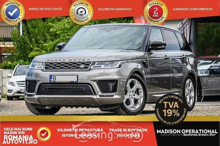 Gri Utilizat 2019 Land Rover Range Rover Sport HSE SUV | 30.950 EUR - Imagine 1/4