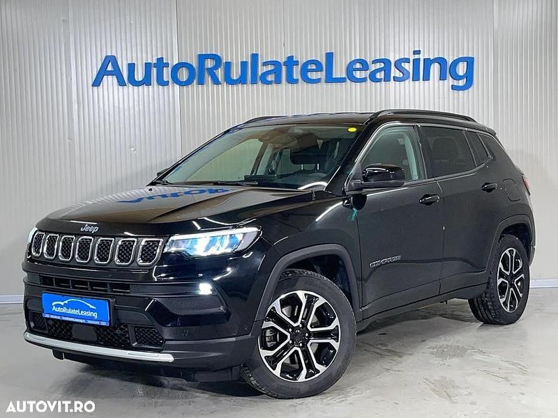 Culoarenegru Utilizat 2022 Jeep Compass Limited SUV | 20.190 EUR (Preț bun) - Imagine 1/4