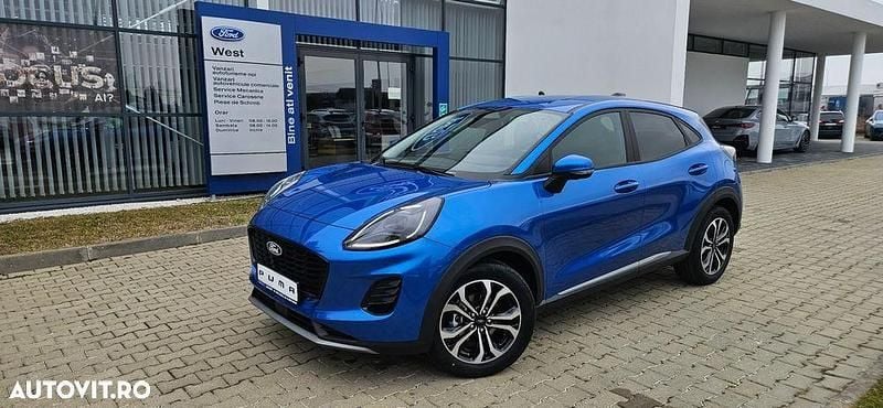 Culoarealbastru Utilizat 2024 Ford Puma Titanium SUV | 21.296 EUR (Preț OK) - Imagine 1/4