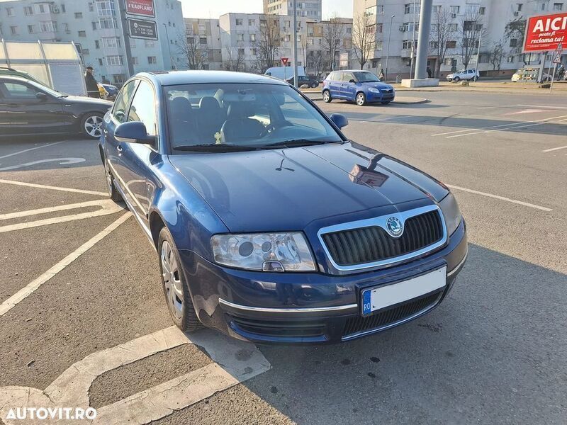 Albastru Utilizat 2007 Skoda Superb Comfort Berlinǎ | 3.790 EUR - Imagine 1/4