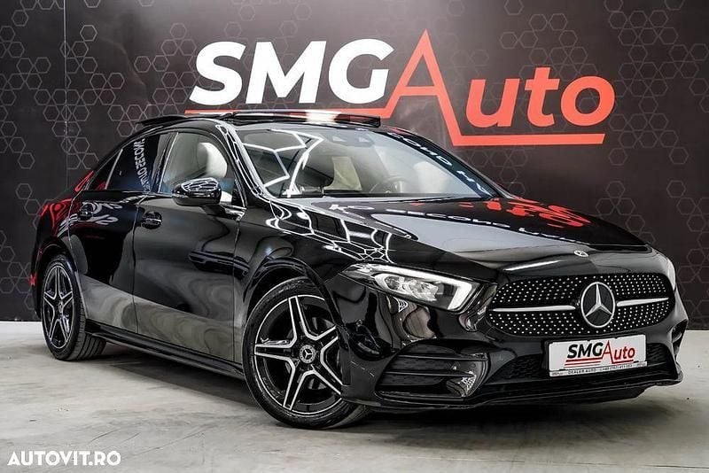 Negru Utilizat 2021 Mercedes A180 AMG line Berlinǎ | 24.990 EUR (Puțin scump) - Imagine 1/4