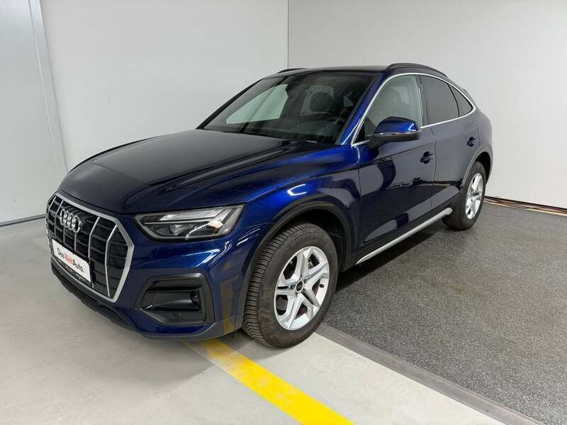 Albastru mediu metalic Utilizat 2024 Audi Q5 Sportback Advanced SUV | 52.000 EUR - Imagine 1/4
