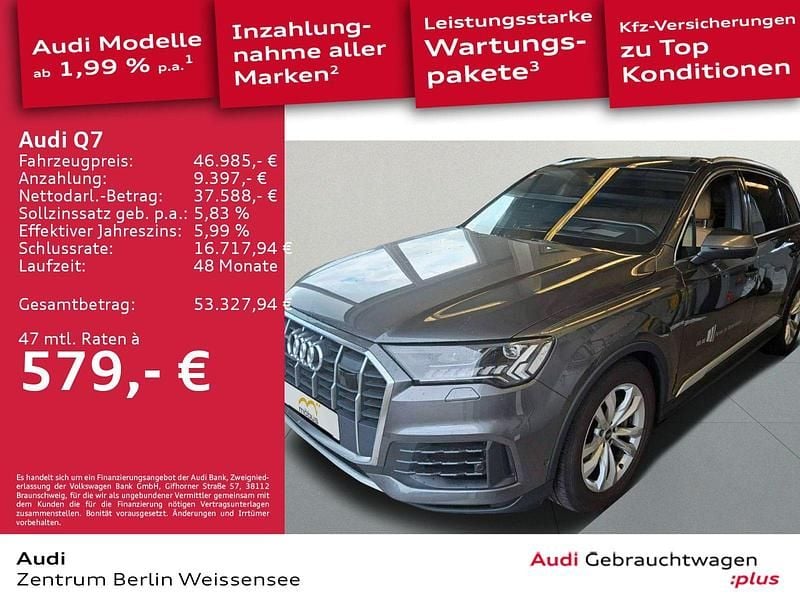 Utilizat 2021 Audi Q7 SUV | 50.880 EUR (Preț bun) - Imagine 1/1