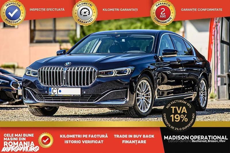 Culoarealbastru Utilizat 2019 BMW 745e Comfort Edition Berlinǎ | 38.950 EUR (Super Preț) - Imagine 1/4