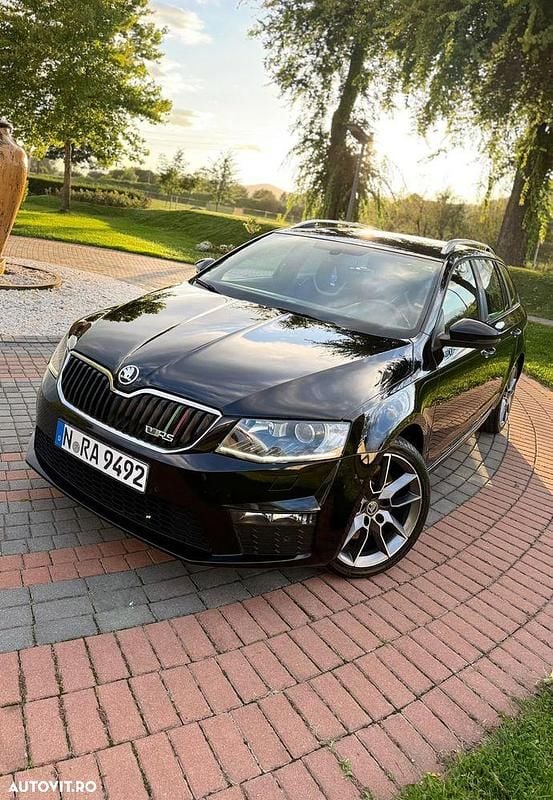 Culoarenegru Utilizat 2014 Skoda Octavia RS Break | 9.300 EUR (Preț OK) - Imagine 1/4
