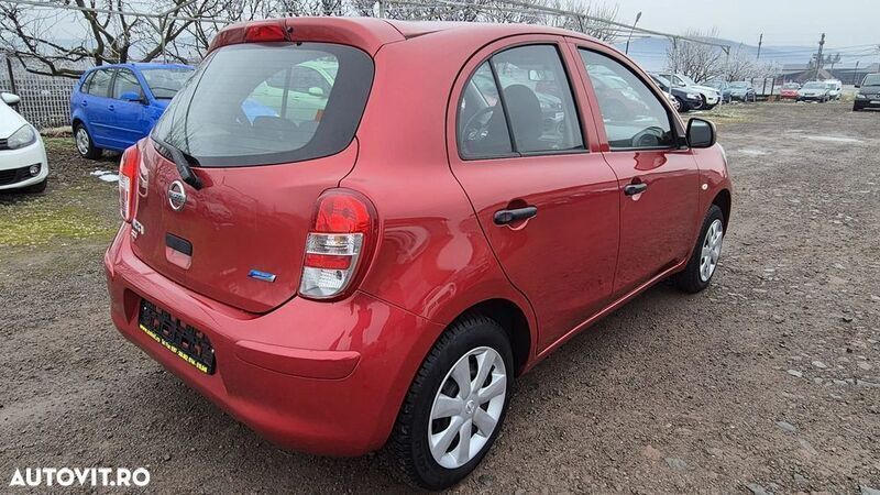 Second-hand Nissan Micra Visia 80 CP (58 kW) 2011 Rosu Hatchback