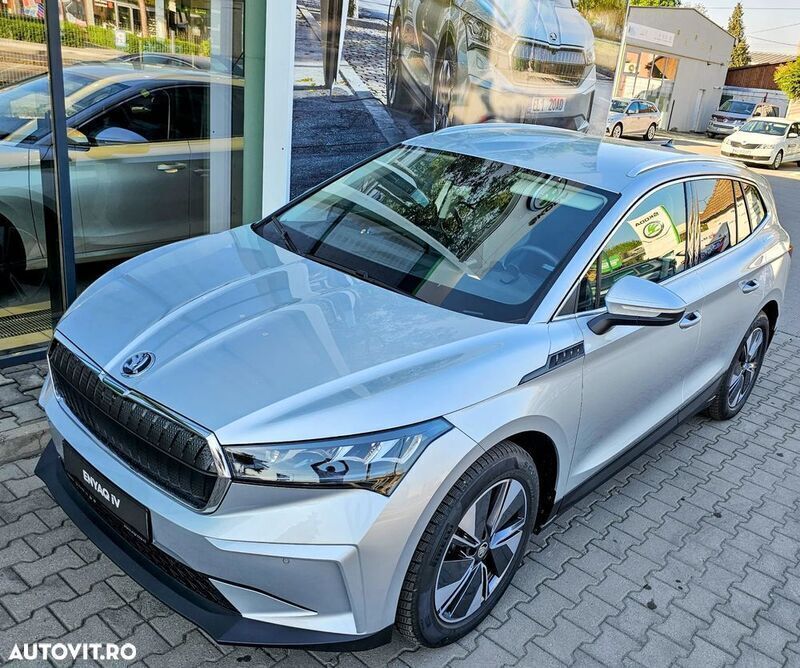 Argint Utilizat 2023 Skoda Enyaq iV SUV | 38.499 EUR (Super Preț) - Imagine 1/4