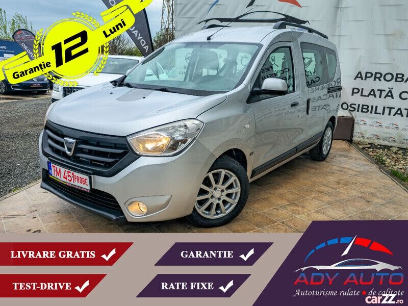 Argintiu Utilizat 2014 Dacia Dokker Van | 7.999 EUR - Imagine 1/4
