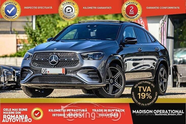 Culoaregri Utilizat 2023 Mercedes GLE300 AMG line Coupe | 74.250 EUR (Preț OK) - Imagine 1/2