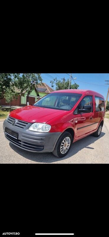 Rosu Utilizat 2004 VW Caddy Monovolum | 2.999 EUR (Puțin scump) - Imagine 1/4