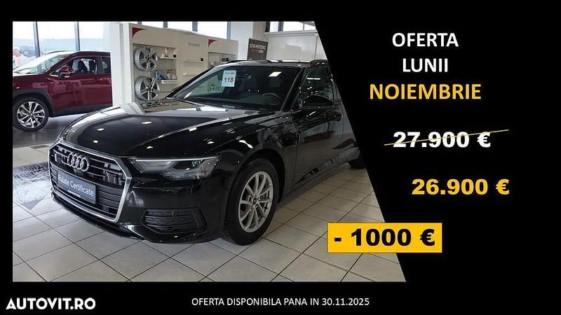 Negru Utilizat 2020 Audi A6 Sport Break | 26.900 EUR (Super Preț) - Imagine 1/4