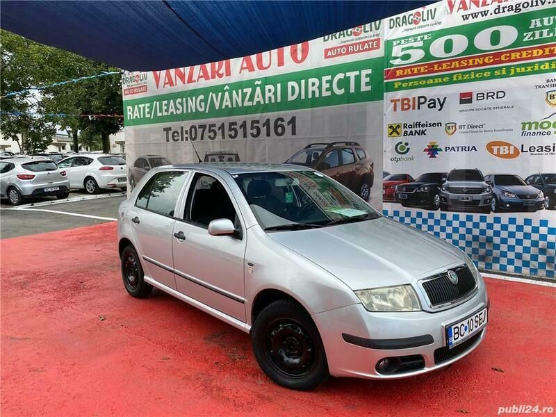 Argint Utilizat 2005 Skoda Fabia Hatchback | 1.799 EUR (Super Preț) - Imagine 1/4